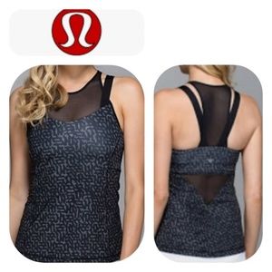 Lululemon high neck mesh running in the city tank